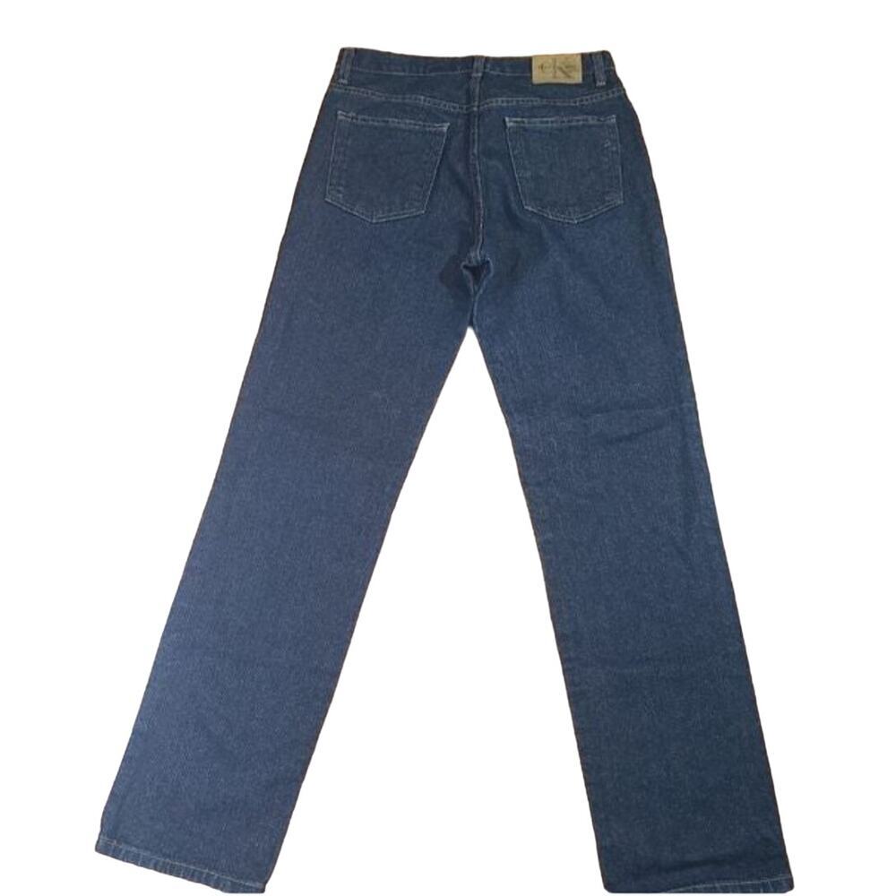 Calvin Klein Straight Leg Jeans Dark Wash Button Fly NWOT